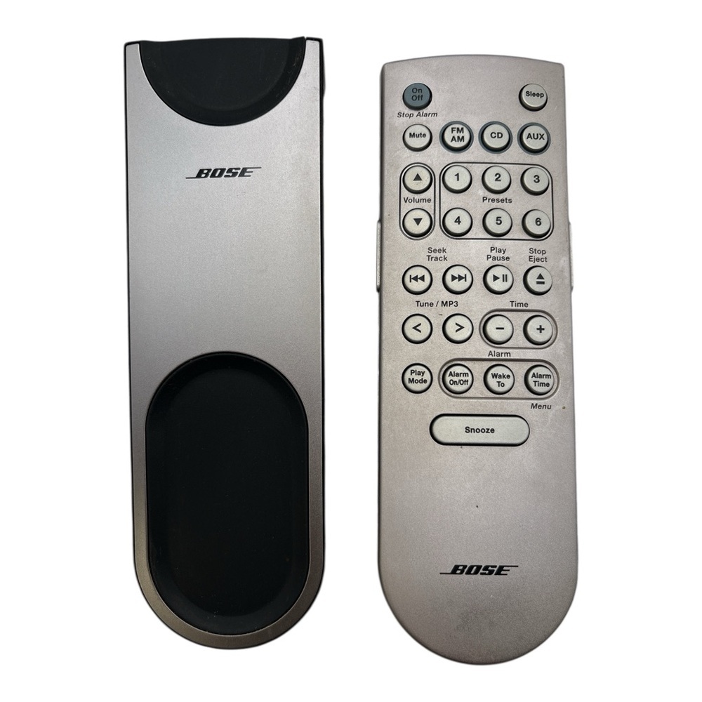 Bose Wave Music System Remote Backlit Silver With Cradle Premium TESTED